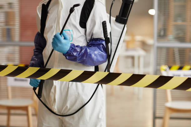 Professional Biohazard technician working in Simla, CO